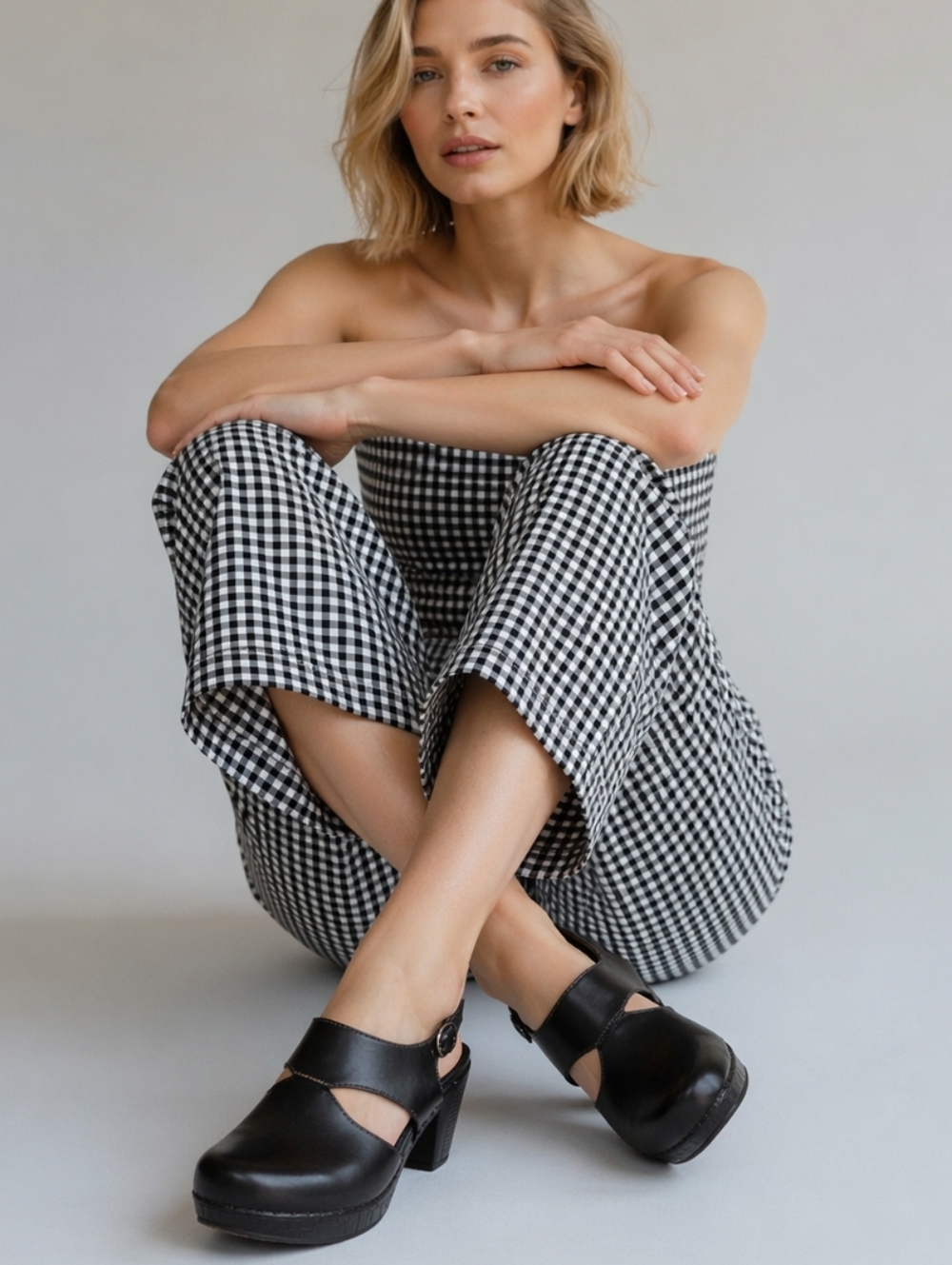 Dansko Riley Slingback Clog Heel Black Leather Comfort Size 40 US 9.5/10  S4067